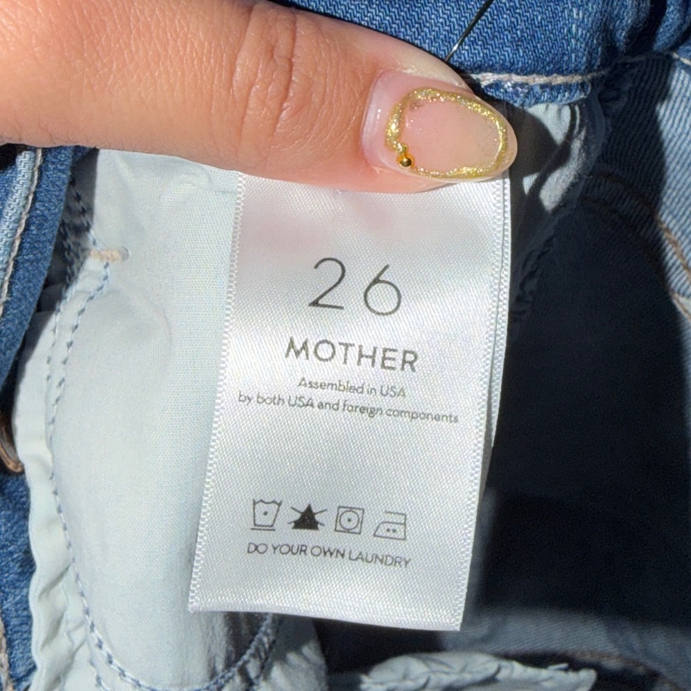 Mother The Hustler Ankle Fray Jeans In Wishful Drinking Size 26 - Picture 5 of 8